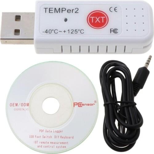 PC TEMPER2 Sensor USB Thermometer Hygrometer Temperature Data Logger Recorder