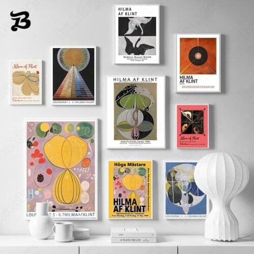 Modern Abstract Canvas Painting Record Flower Swan Posters Sweden Scandinavian Modern Canvas Posters Prints Home Wall Decoration