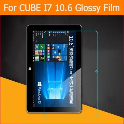 Premium HD Clear Glossy screen protector film For cube i7 10.6 inch tablet pc front screen protective films + clean cloth