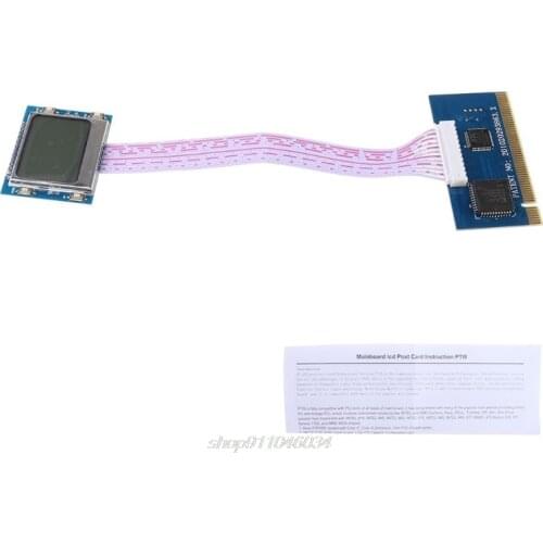 PCI Motherboard Diagnostic Tester Analyzer LCD Post Test Card For Desktop Laptop M21 21 Dropship