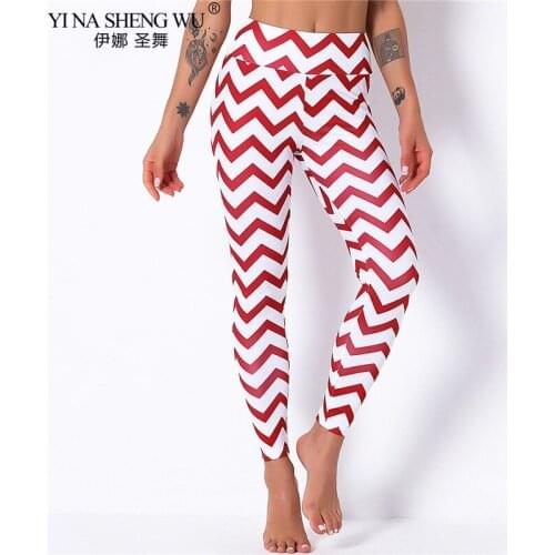 Women Yoga Pants Leggings Workout Sport Legging Digital Print Stretch Fitness Running Pants High Waist Pants Push Up Breathable