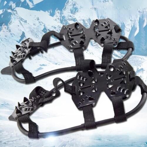 1 Pair 24 Studs Climbing Non-slip Snow Ice Cleats Crampons Shoes Cover Overshoes Shoes Cover