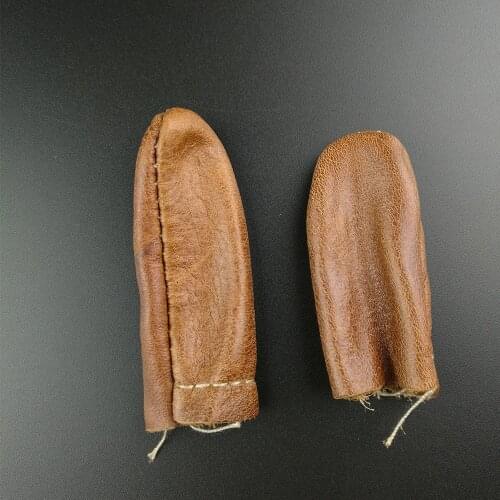 1Pair Needle Felting Faux Leather Thimble Cover Finger Protectors Tools for Hand Craft Sewing Hand Working DIY Tools