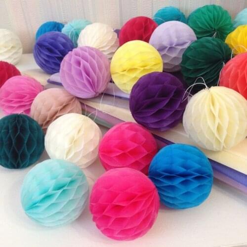 17 Colors 6''(15cm)Tissue Paper Flowers balls pom Poms honeycomb lantern Home Decoration Festive Party Supplies Wedding Craft
