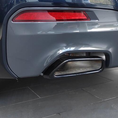 2Pcs Rear Exhaust Muffler Pipe Cover Trim fits for BMW 5 G30 G38 Accessories