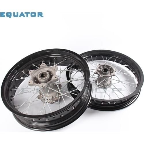 3.50x17" 5.00x17" 3.5*17" and 5.0017" inch Front and Rear MX Supermoto Orange Wheels Rims Hub for 125-250 motorcycle