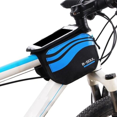 5.7 Inch Bike Phone Touchscreen Bag Bicycle Front Handlebar Mounted Storage Saddle Pouch Waterproof Pannier Bag