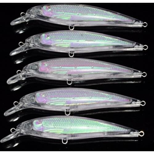 50pcs Blank Hard Fishing Lures Crankbait 110mm 11.7g Unpainted bodies Lure Plug Shad Minnow