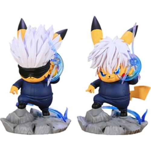 Anime Pokémon Pikachu Cos Incantation Return Battle Gojo Satoru Figure GK Model Decoration Boyfriend Birthday Gift