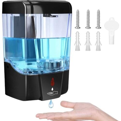 Automatic Soap Dispenser, Touchless Infrared Motion Sensor, 700Ml Wall Mount Hand Free for Bathroom Kitchen Hotel