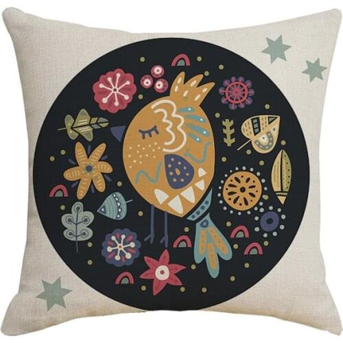 GY0170 Colorful Animals Cushion Case (No Filling) 1PC Polyester Home Decor Bedroom Decorative Sofa Car Throw Pillows