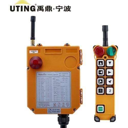 Nice Industrial Radio Wireless Remote Control F24-8D 8 Double Speed Controller Switch With Protective Cover for Hoist Crane