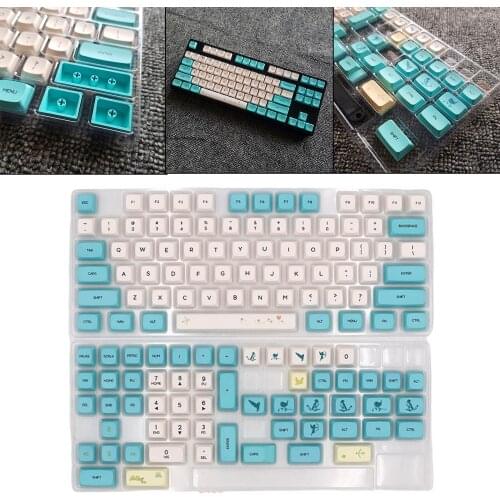 129-Key Gaming Mechanical Keyboard Keycaps 104 Key Basic Keycaps & 25 DIY Special Keycaps Waterproof Anti-Slip Supplies