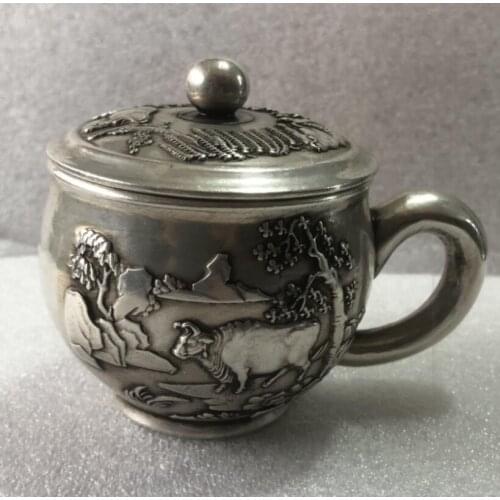 China White copper archaize cup crafts statue