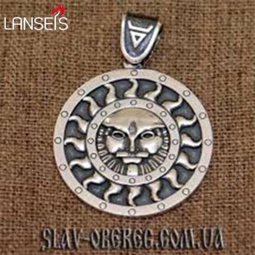 Lanseis 10pcs Ancient Slavic Amulet pendant talisman necklace lucky jewelry slav obereg women necklace men