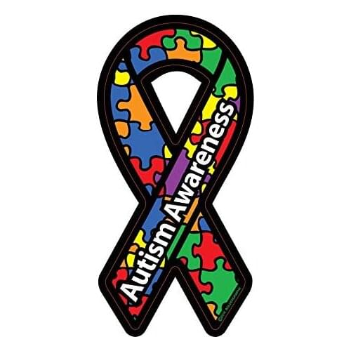 Autism Awareness Ribbon Car Decal Sticker Premium Quality Vinyl Decal 18cm*8cm
