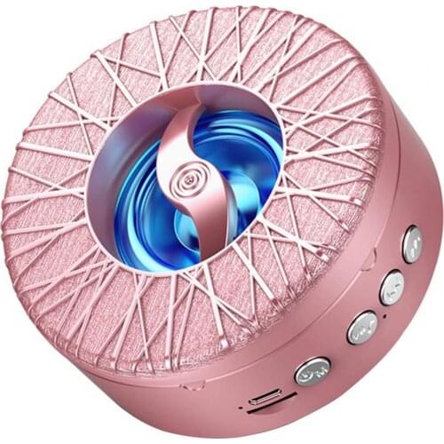 New Portable USB Fast Charging Wireless Card Audio Bluetooth 5.0 Speaker Long Standby Time Bass Music Player With Colorful Light