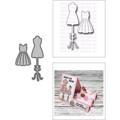 2021 New Mini Dress Form Skirt Metal Cutting Dies for DIY Scrapbooking Decor and Card Making Paper Craft Embossing No Stamps