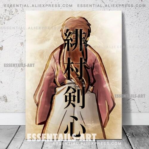 Rurouni Kenshin The Samurai Anime Poster Canvas Wall Art Painting Decor Pictures Bedroom Living Room Home Decoration Prints