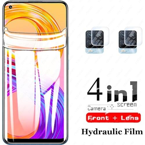 Transparent Safety Hydrogel Film For Oppo Realme 8 Pro Screen Protector Realme8Pro Soft on realme 8Pro RMX3081 Camera lens Glass