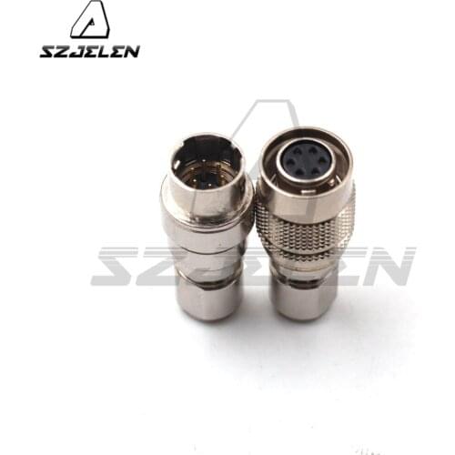 Hirose connector 6pin Male and female connector , HR10A-7P-6S/HR10A-7J-6P, 6pin cable docking cable connectors