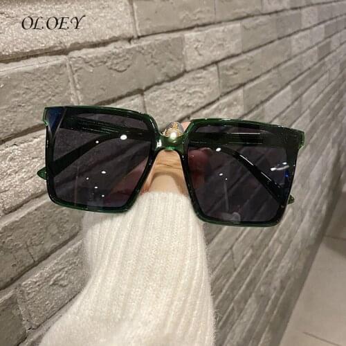 Large frame retro square plane Sunglasses Womens designer sunshade Sunglasses mens square glasses glasses women sunglasses