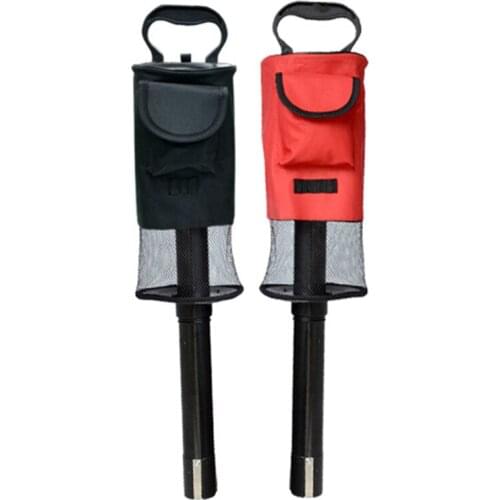 Golf Ball Pick-up Shag Bag Collector Storage Bag Plastic Handle Design Large Capacity Hold Up To 60 Balls Golf Accessories