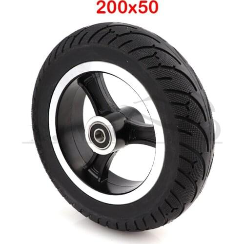 200x50 SOILD WHEEL FOR Electric Scooter Tyre With Wheel Hub 8" Scooter Tyre Aluminium Alloy Wheel Electric Vehicle