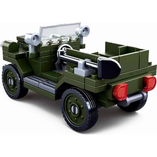 High-Tech Car MOC Army Green Car Building Blocks Toys For Children Accessories Vehicle City Blocks Assemble Toys Kids Presents