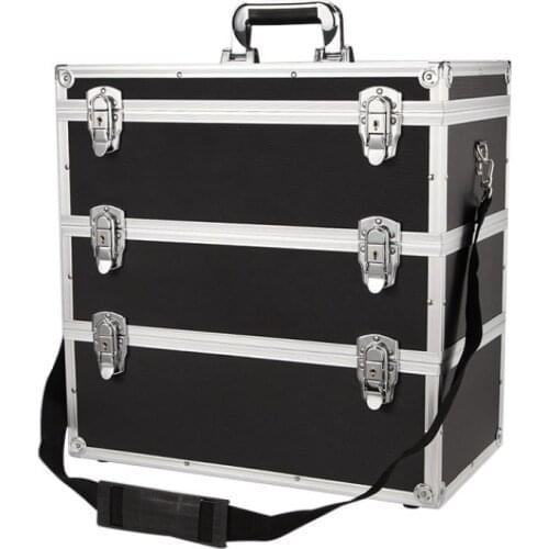 Tool case Multi-layer combination storage toolbox portable multi-function Hardware large capacity repair aluminum alloy car box