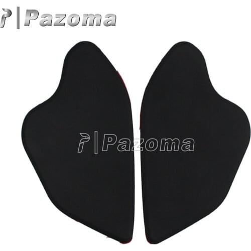 1 Pair Black Rubber Motorcycle Tank Traction Pad Decal Side Gas Knee Stickers for BMW R1200GS LC 2013-2016