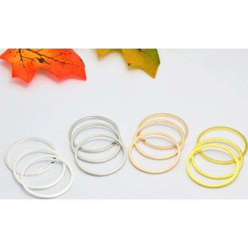 10pcs ZHU RU 30*1.5*1.5mm key ring surround Round circle shape Charms Making earring Clothes bag shoes jewelry accessories