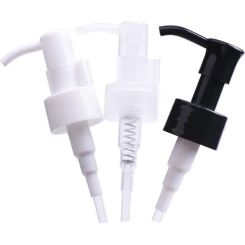 20/410 24/410 black/white/clear plastic press pump hand wash cleanser facial cleaning lotion emulsion serum skin care packing