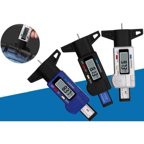 Auto Car Digital Tire Tread Depth Gauge 0-25mm Measurer Tool Caliper LCD Tyre Gauge Checker Motorbike Car Tester Measuring Tool