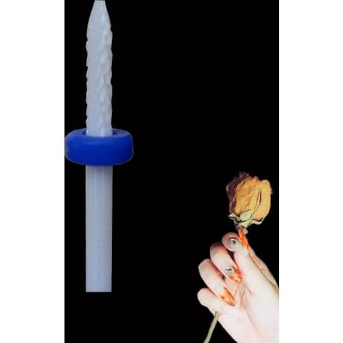 White Ceramic Nail Drill Bit - Under Nail Cleaner Bit -M