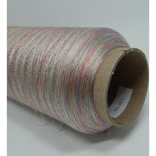 Free Shipping For 125g High Sheen Colors Metallic Embroidery Thread Variegated colors