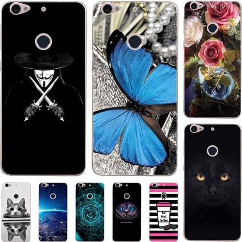 Phone Case For Letv 1S One S X500 5.5" Cover Fashion Soft Silicone Relief Case For Letv 1S Animal Cat Capa Coque