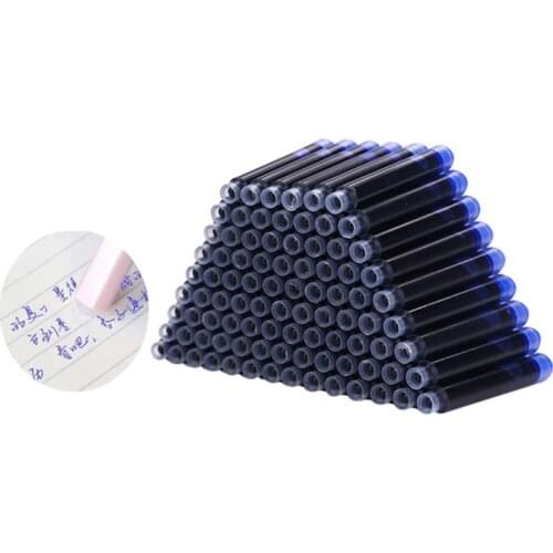20pcs 2.6 / 3.4 Black Universal Fountain Pen Ink Cartridges pen refill /Erasable blue ink