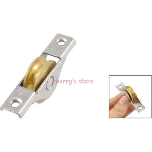 27mm Diameter Single Roller Sliding Door Window Weight Pulley 2 Pcs