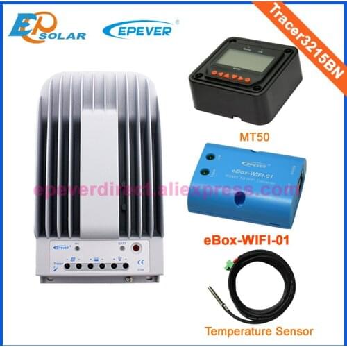 EPsolar Orginal Product Tracer3215BN 30A 30amps EPEVER 12V/24V solar controller wifi box temp sensor and MT50 Meter MPPT