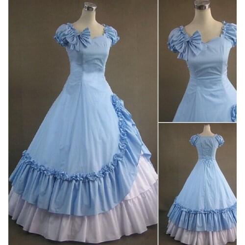 GT025) Sleeveless Gothic VictorianLolita Dress Ball Gown Fancy Prom Dress Halloween Party Masquerade Costume