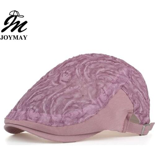 JOYMAY 2018 New Arrival Spring Autumn Berets Caps High quality Women Casual Peaked Cap Newsboy Hats Casquette Cap Y059