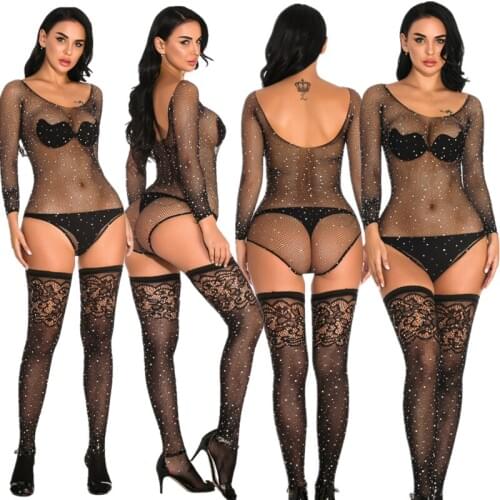 2020 Summer Fishnet Diamond Pantyhose Women Sexy Fashion Shiny Net Tights Female Slim Rhinestone Mesh Nylon Stockings Tights