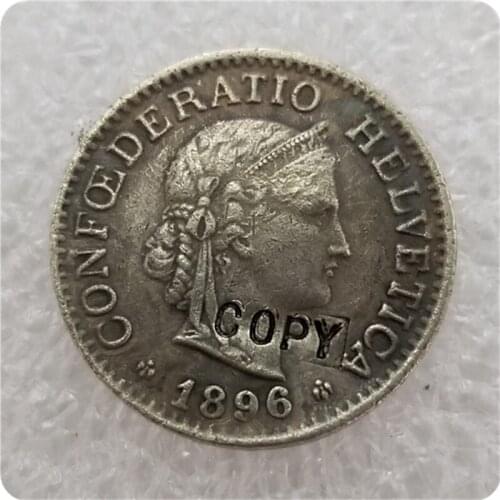 1896 Switzerland 10 Rappen COIN COPY commemorative coins-replica coins medal coins collectibles