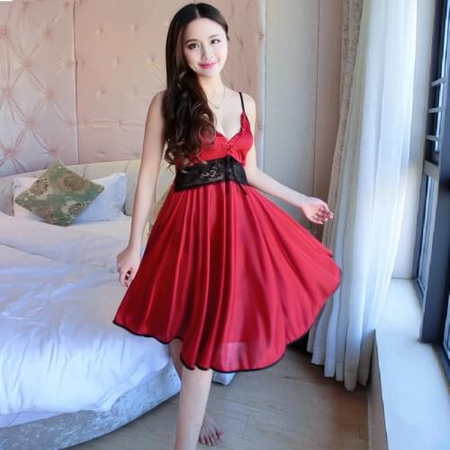 Lace Nightgowns V-neck Sleepdress Wedding Long Nightwear Women Spaghetti Strap Nightdress Sleepwears Female Night Dress Bride