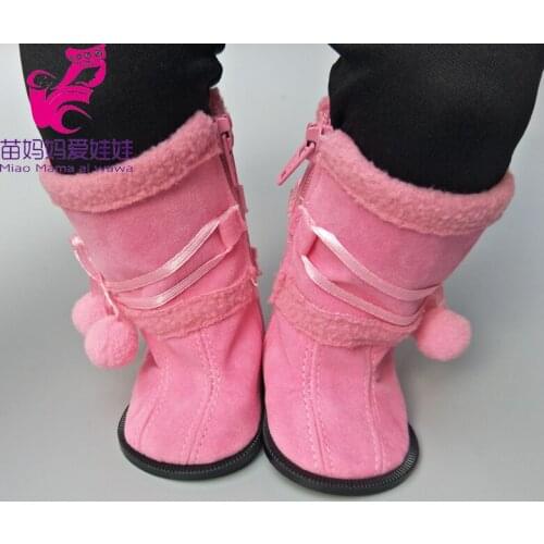 7.5CM doll shoes Fits 43cm baby doll winterboots shoes baby doll hightops 18 inch girl doll toy shoes boots