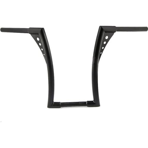 Motorcycle 1-1/4" King Apes Ape Hanger 14" Rise Drag Handlebars 1" Bar Black Chrome For Harley Dyna Electra Glide Fatboy FXS