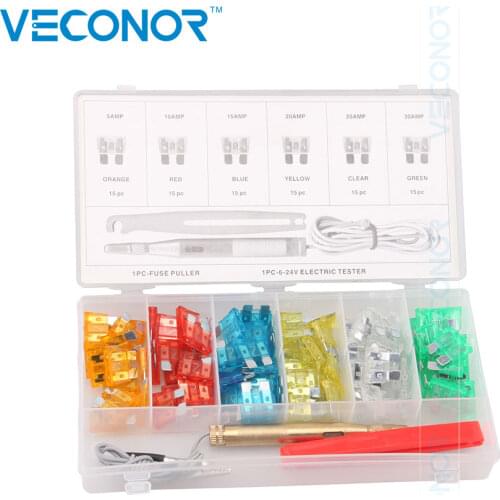 Blade Fuse Box Kit for Motorcycle SUV Truck Automotive Blade Fuse Assortment APM ATM 5A~30A
