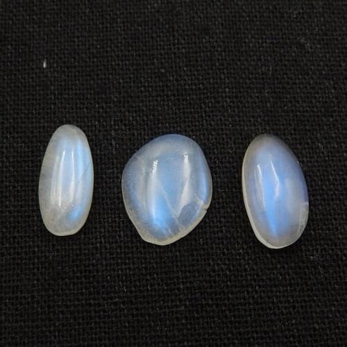 Charms Women Jewelry Gift Gem Customized,Natural Moon Stone Handmade Nugget Pendat Set 23x15x3mm,15x11x4mm4.4g