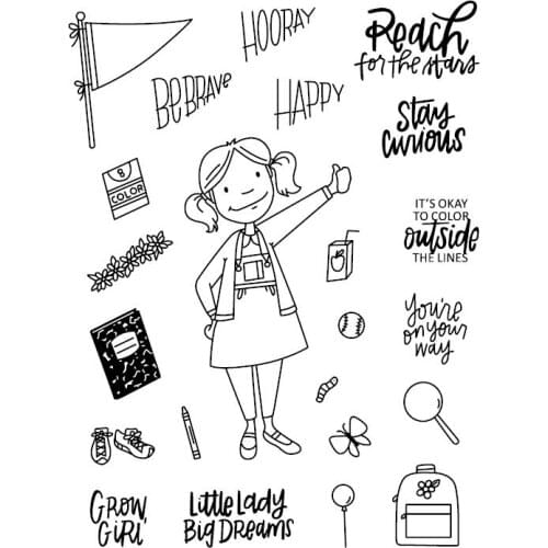 Happy Transparent Clear Silicone Stamp Seal DIY Scrapbooking photo Album Decorative A0920